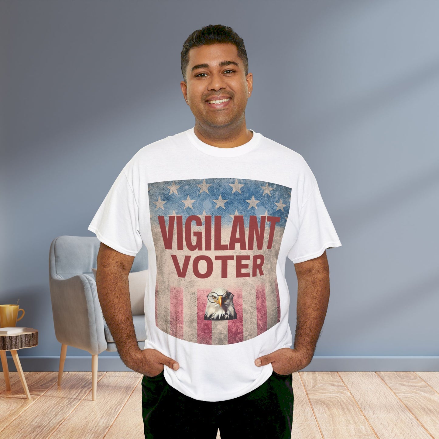 Vigilant Voter Shirt- Vote Blue Save Democracy Tee- Democrat Presidential Election T-Shirt