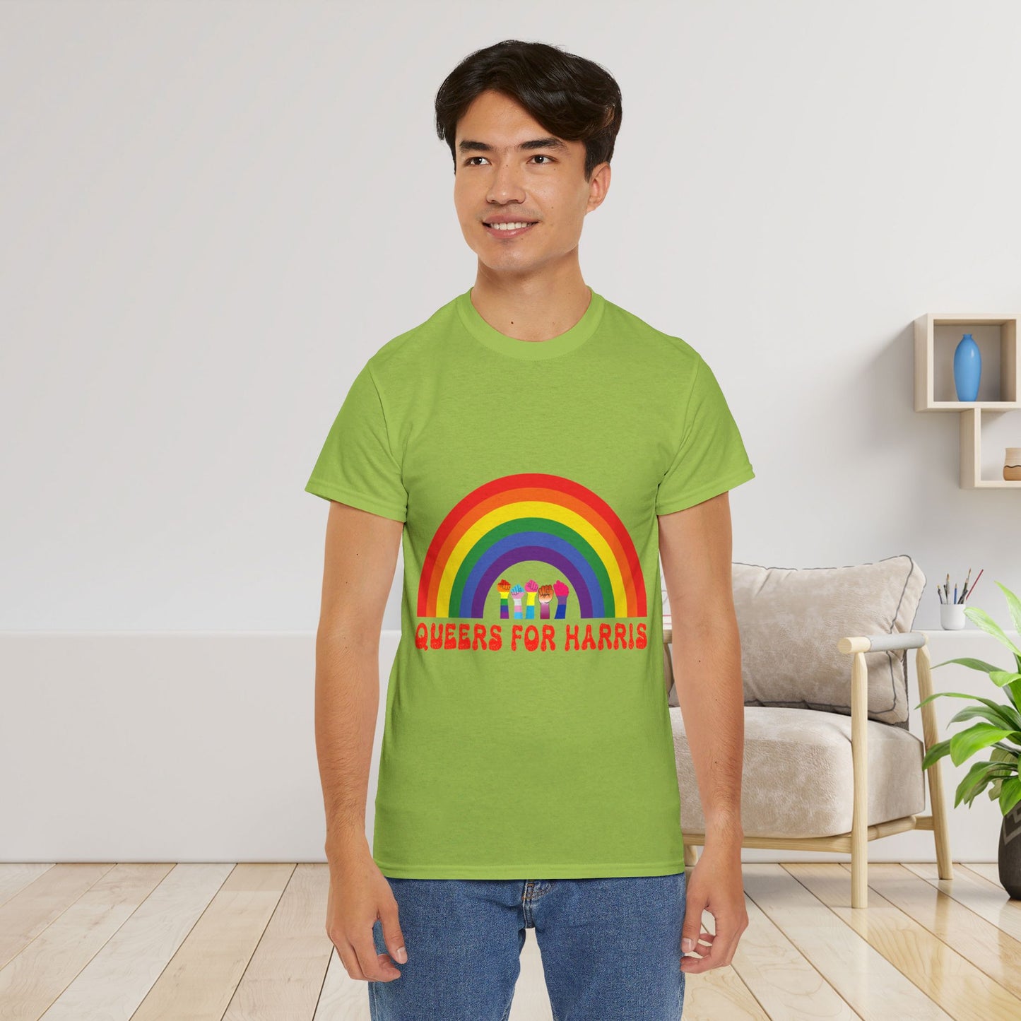 Queers For Harris Shirt- Support LGBTQ Tee-  Democrat Presidential Election T-Shirt