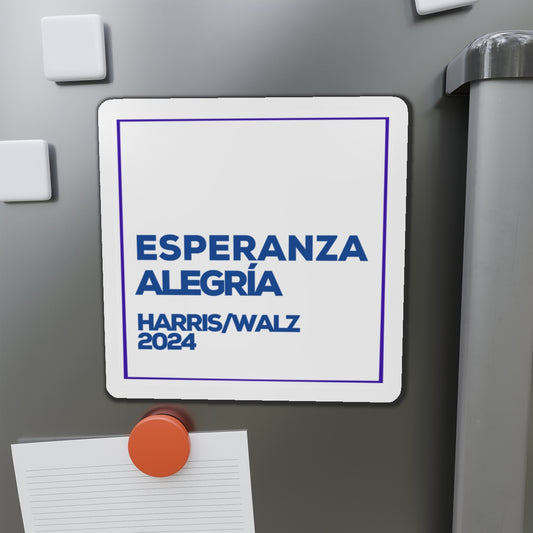 Esperanza y Alegría Car Magnet - Harris/Walz 2024 Magnet in Spanish