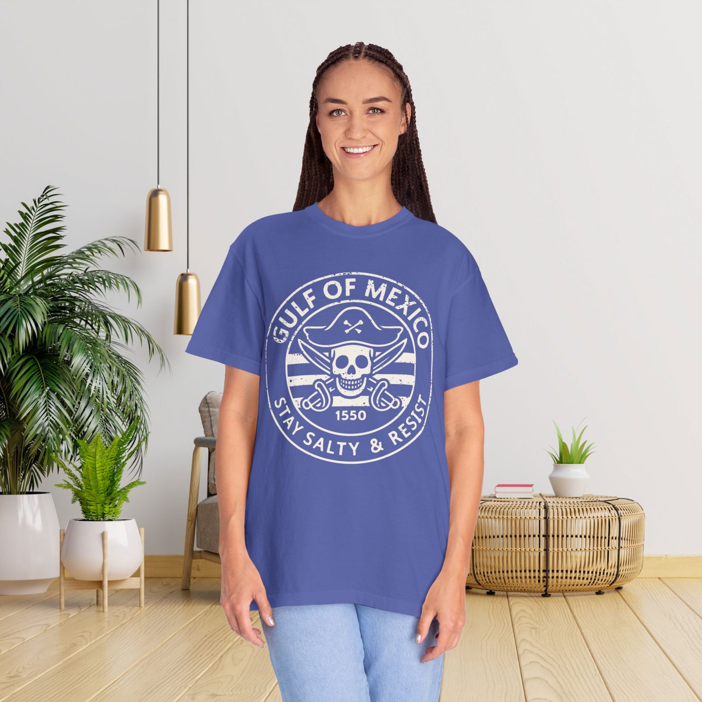 Gulf of Mexico Tee Pirate Resist T-Shirt Social Justice Shirt Comfort Colors Resistance Tee Anti Trump Protest TTshirt Democrat Apparel
