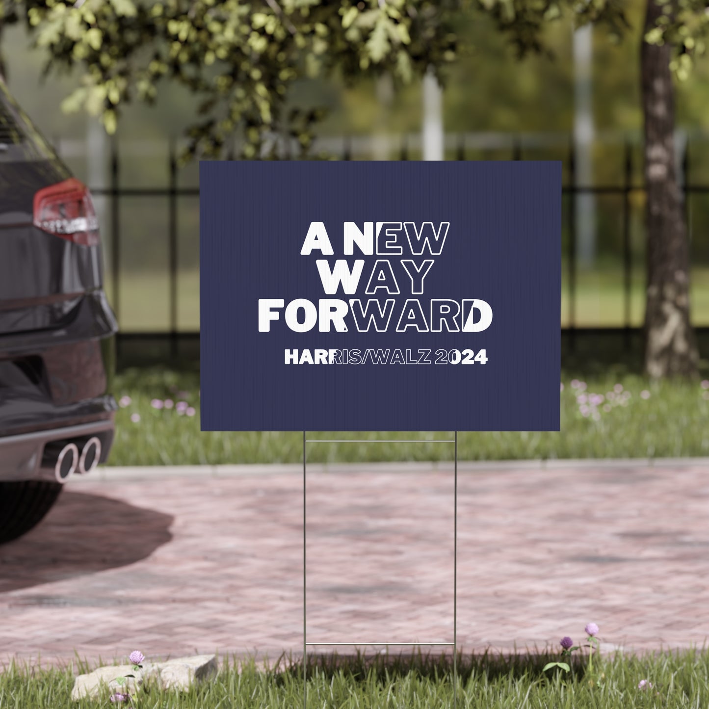 A New Way Forward Yard Sign - Harris/Walz 2024 Sign - Patriotic Election Political Decor