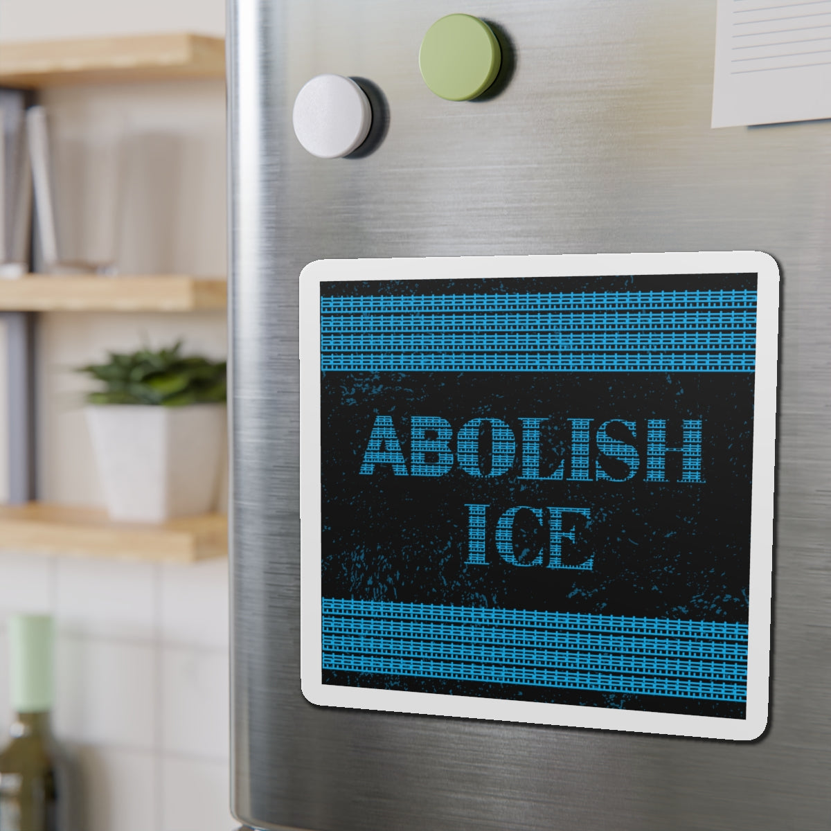 Political Magnet Anti-Trump Merch Abolish ICE Fuck Donald Trump Car Magnet Political FDT Resist Protest Gear Anti-Fascism Democratic Sign