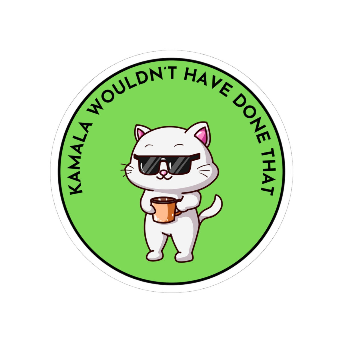 Resist Sticker Anti-Trump Merch Kamala Wouldn't Have Done That Political Decal FDT Protest Sticker Activist Anti-Fascism Resistance Decal