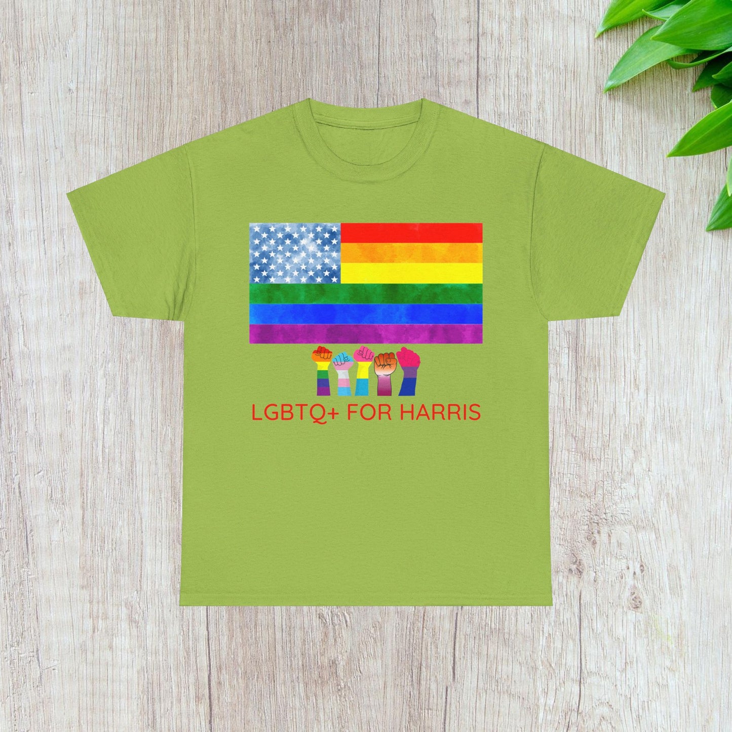 LGBTQ+ for Harris Shirt- Queer for Harris Tee-  Democrat Presidential Election T-Shirt