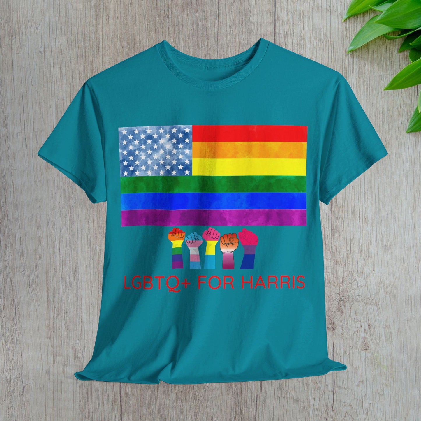 LGBTQ+ for Harris Shirt- Queer for Harris Tee-  Democrat Presidential Election T-Shirt