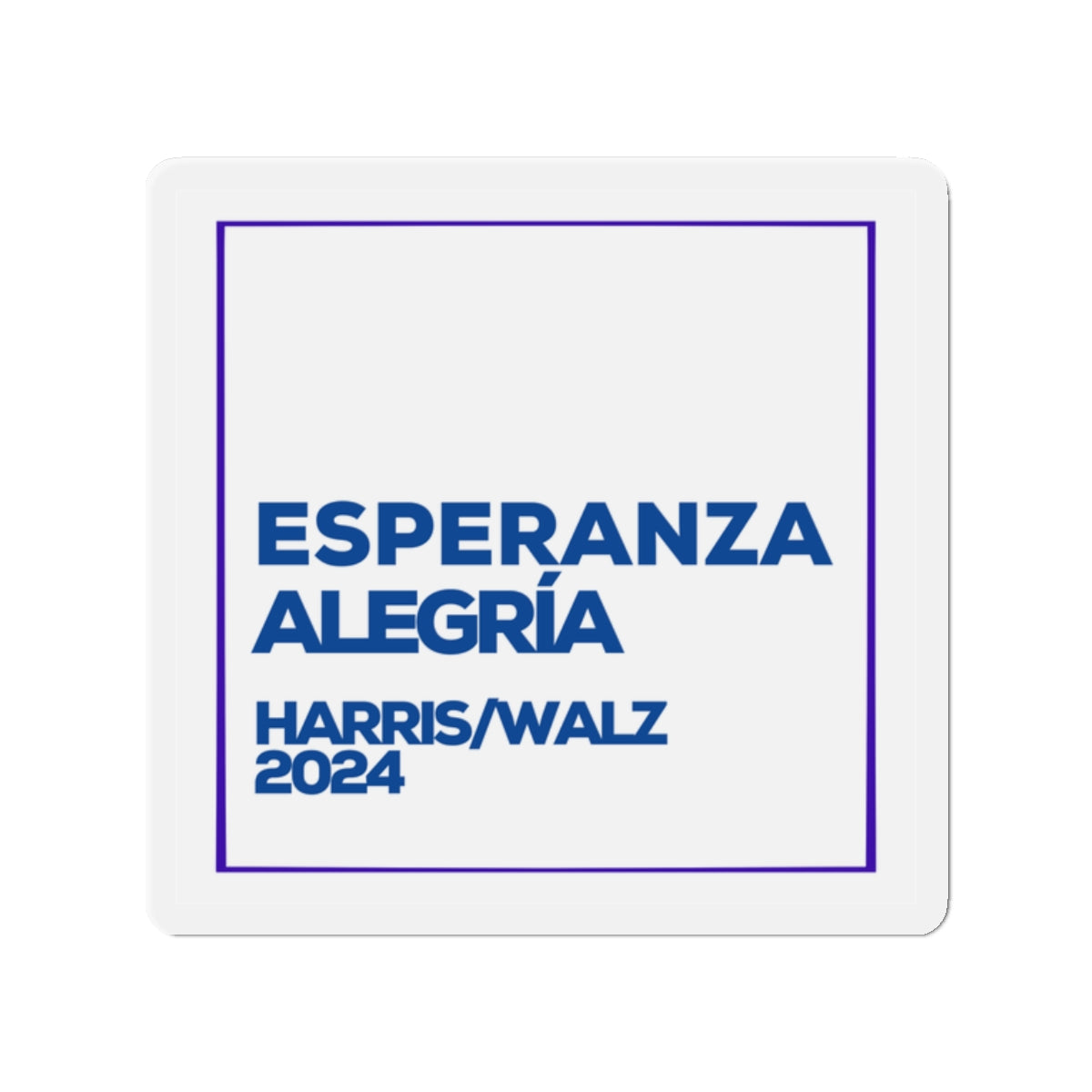 Esperanza y Alegría Car Magnet - Harris/Walz 2024 Magnet in Spanish