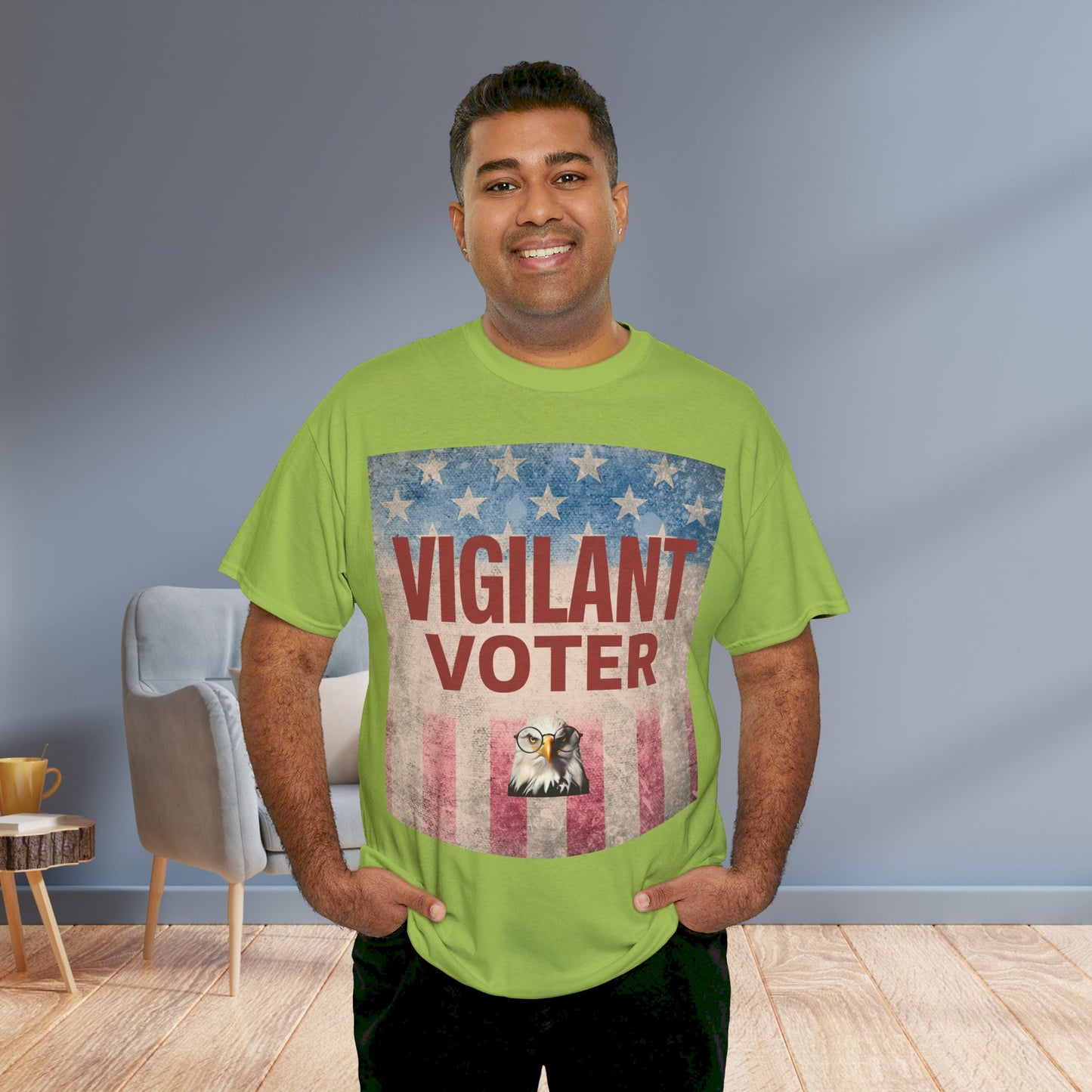 Vigilant Voter Shirt- Vote Blue Save Democracy Tee- Democrat Presidential Election T-Shirt