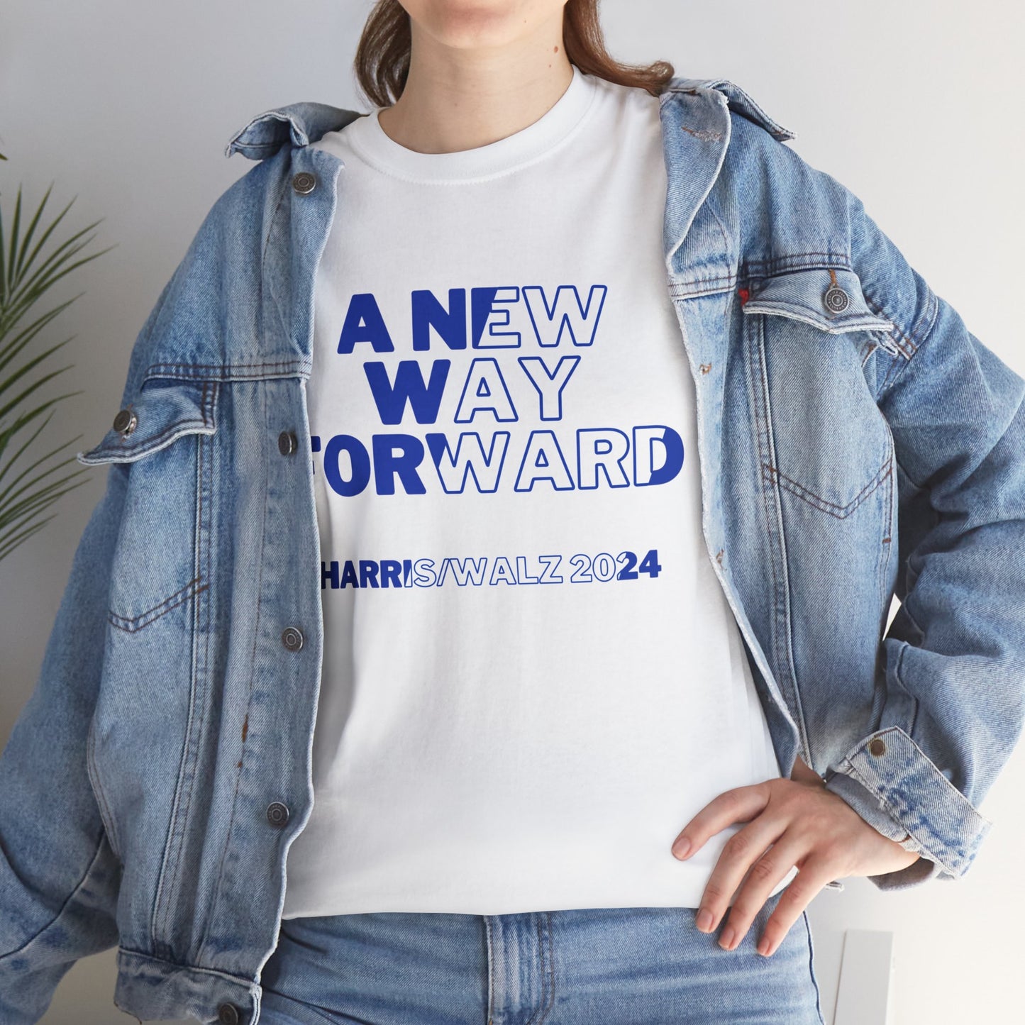 New Way Forward Shirt- We're Not Going Back Tee-  Democrat Presidential Election T-Shirt