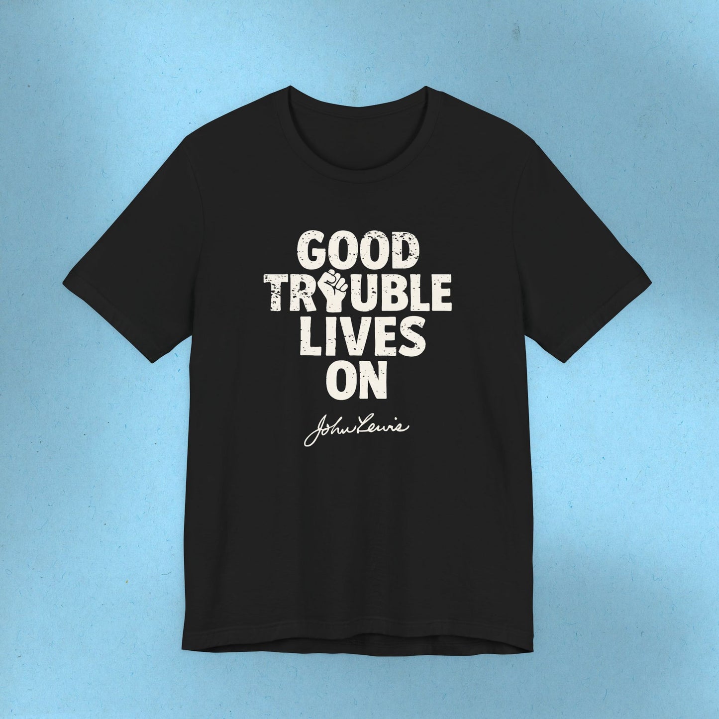 Good Trouble Necessary Trouble Activist T-Shirt John Lewis Tee Social Justice Anti-Trump Ring-Spun Cotton Protest TShirt Express Shipping