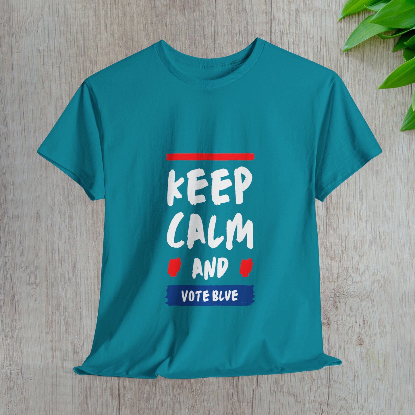 Keep Calm and Vote Blue Shirt- Save Democracy Tee- Democrat Presidential Election T-Shirt