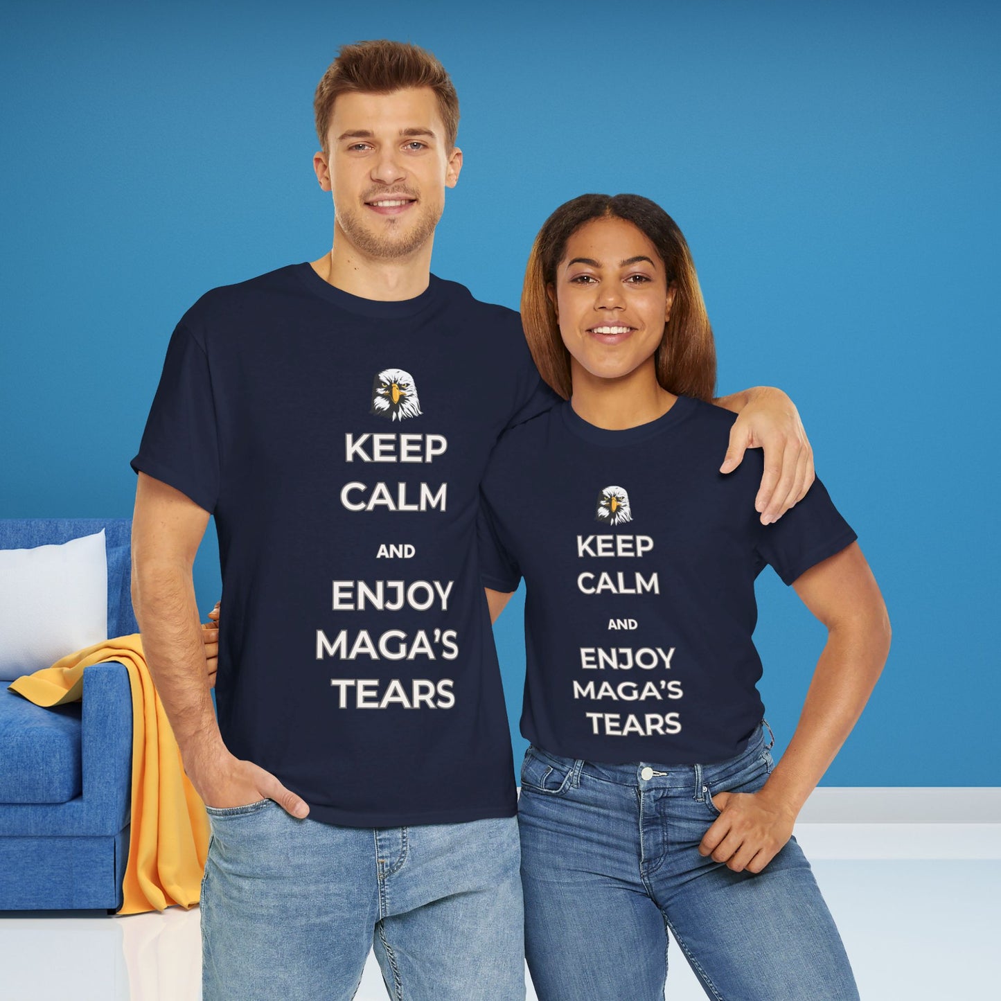 Keep Calm and Enjoy MAGA's Tears Shirt- Harris Walz Tee-  Democrat Presidential Election T-Shirt