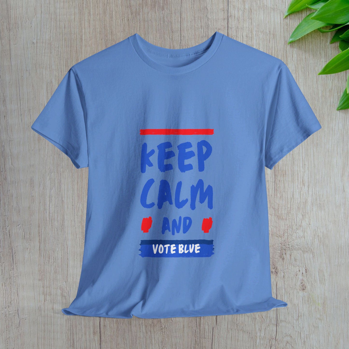 Keep Calm and Vote Blue Shirt- Save Democracy Tee- Democrat Presidential Election T-Shirt