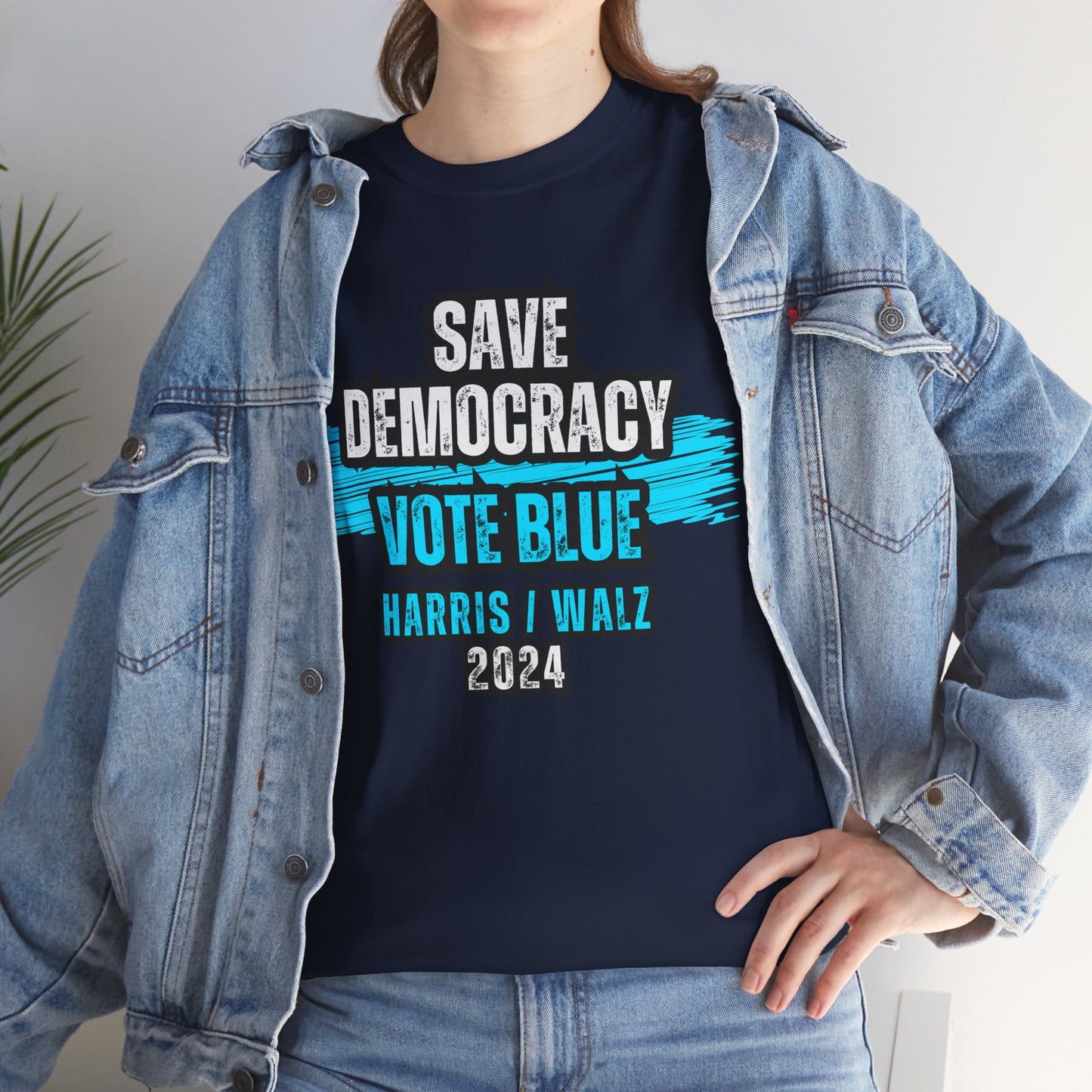 Save Democracy Vote Blue Shirt- Save Democracy Tee- Democrat Presidential Election T-Shirt