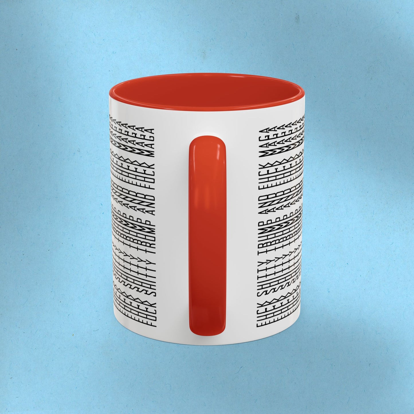 FDT Mug Hidden Message Mug Fuck Shitty Trump and Fuck Maga Coffee Cup FDT Ceramic Cup Foxtrot Delta Tango Anti-Fascism Anti-Trump Merch