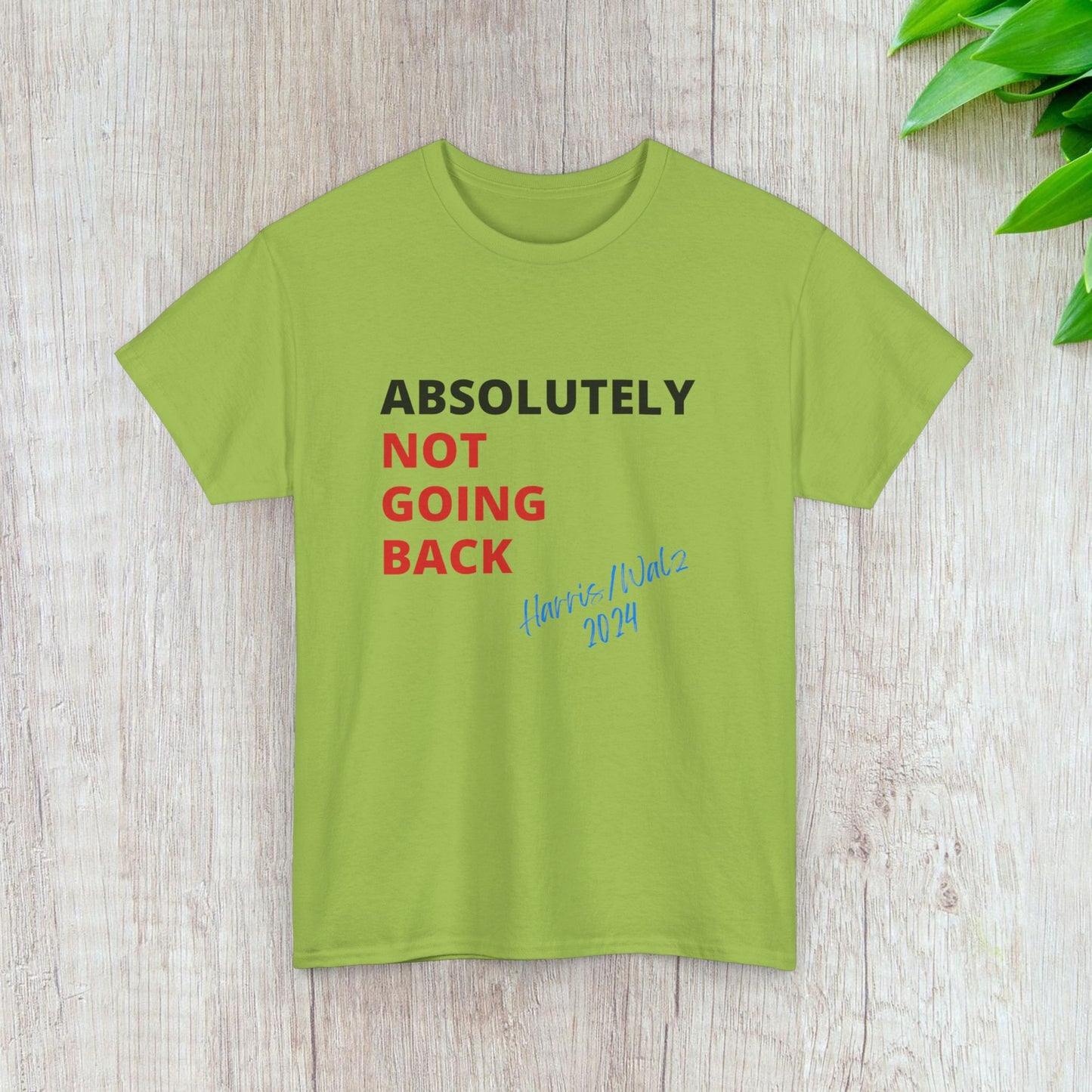 Absolutely Not Going Back Shirt- We're Not Going Back Tee-  Democrat Presidential Election T-Shirt