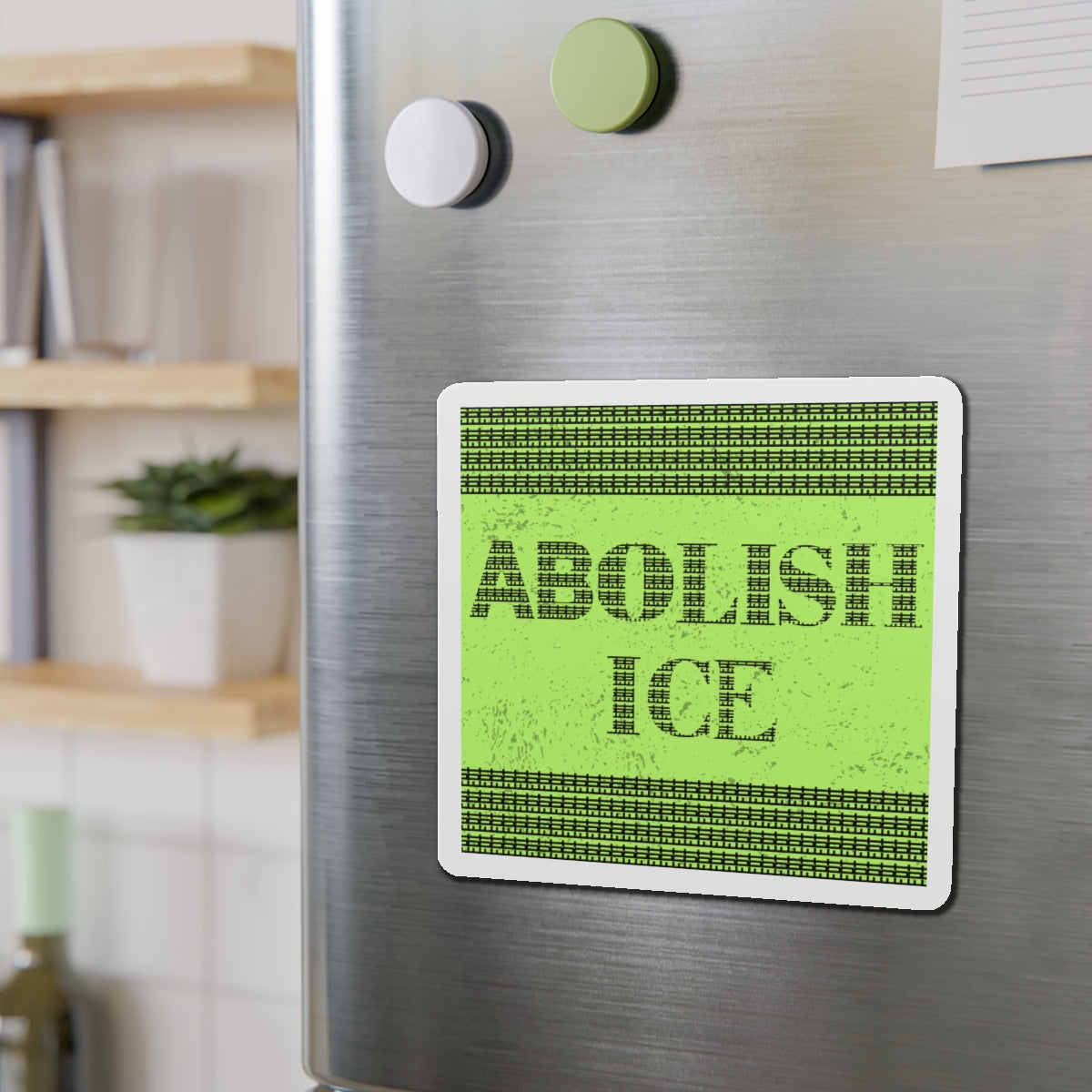 Political Magnet Anti-Trump Merch Abolish ICE Fuck Donald Trump Car Magnet Political FDT Resist Protest Gear Anti-Fascism Democratic Sign