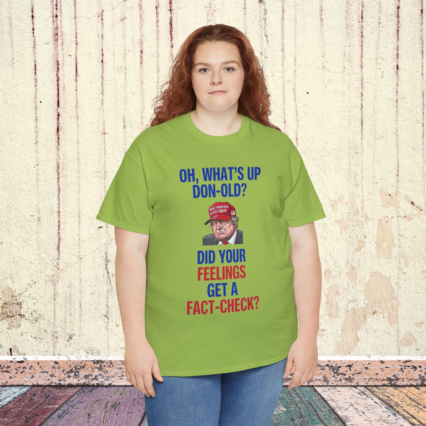 Did Your Feelings Get a Fact-Check? Shirt- Humorous Anti-Fascism Tee-  Democrat Presidential Election T-Shirt