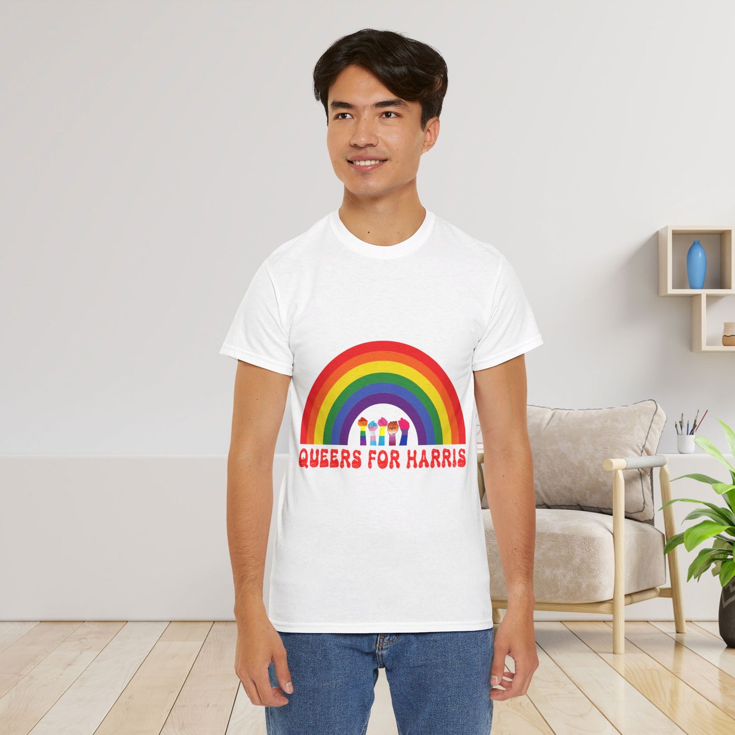 Queers For Harris Shirt- Support LGBTQ Tee-  Democrat Presidential Election T-Shirt