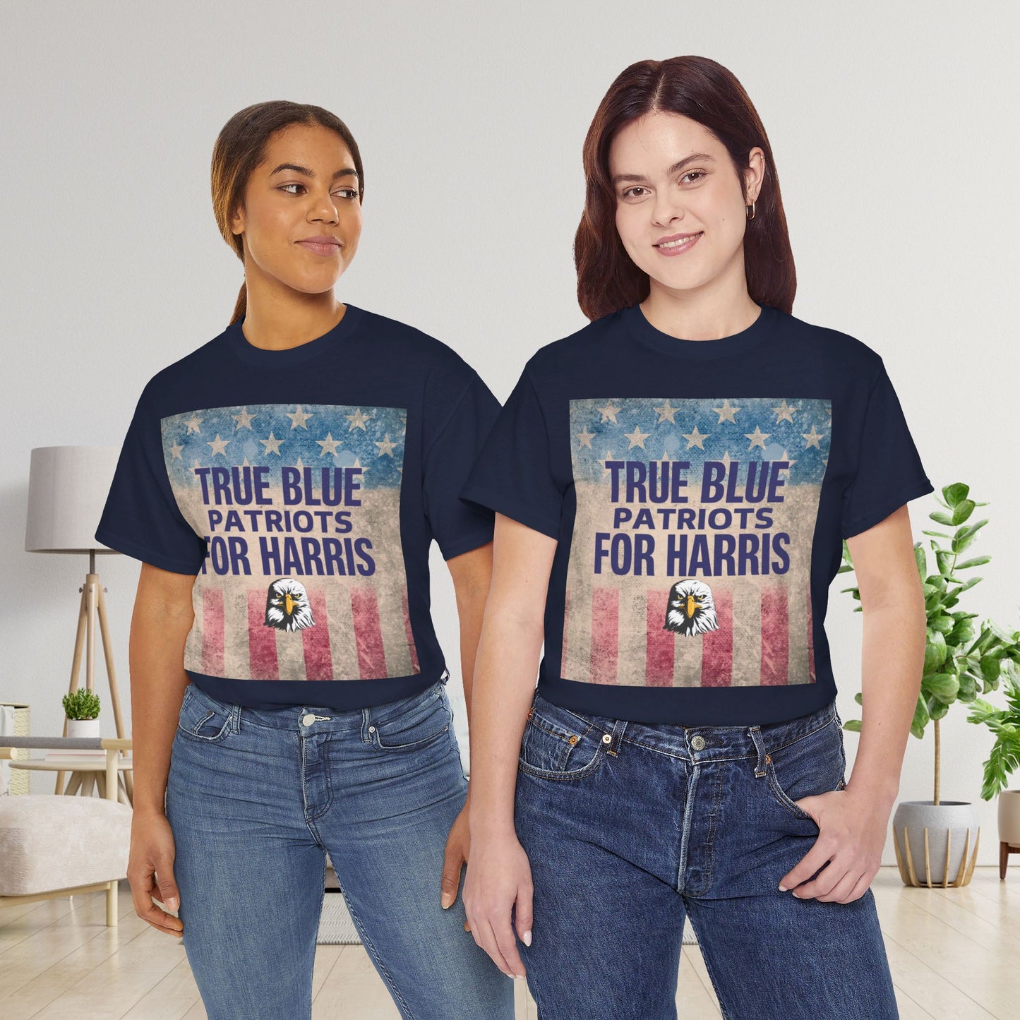 True Blue Patriots for Harris Shirt- Save Democracy Tee- Democrat Presidential Election T-Shirt