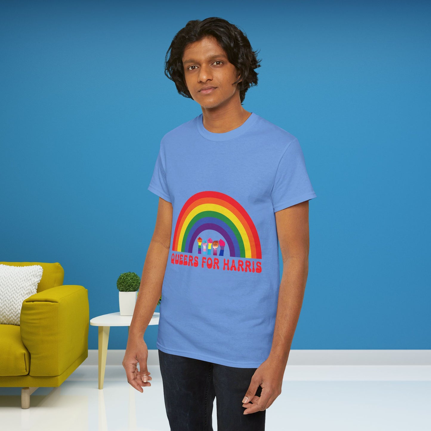 Queers For Harris Shirt- Support LGBTQ Tee-  Democrat Presidential Election T-Shirt