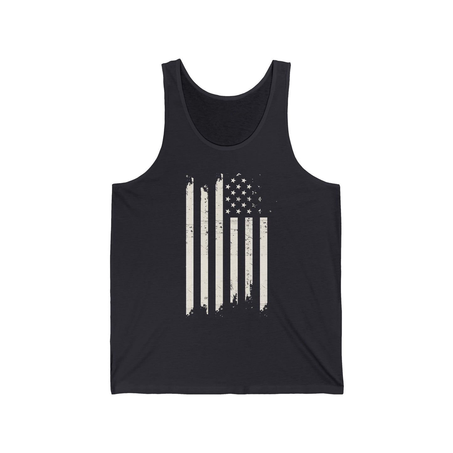 Distressed US Flag Mourning Protest Tank Top Social Justice Shirt Anti-Trump Merch Anti-Fascism Resist Activist Tank Top Democrat Apparel