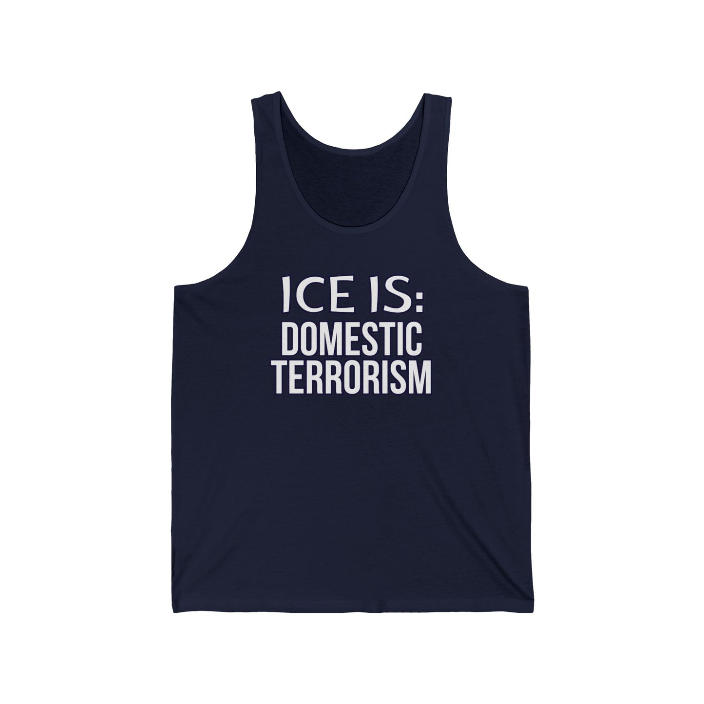 Abolish Ice-Is Shirt Protest Tank Top Foxtrot Delta Tango F*ck Donald Trump Social Justice Anti-Fascism Abolish Icestapo Sleeveless Cotton