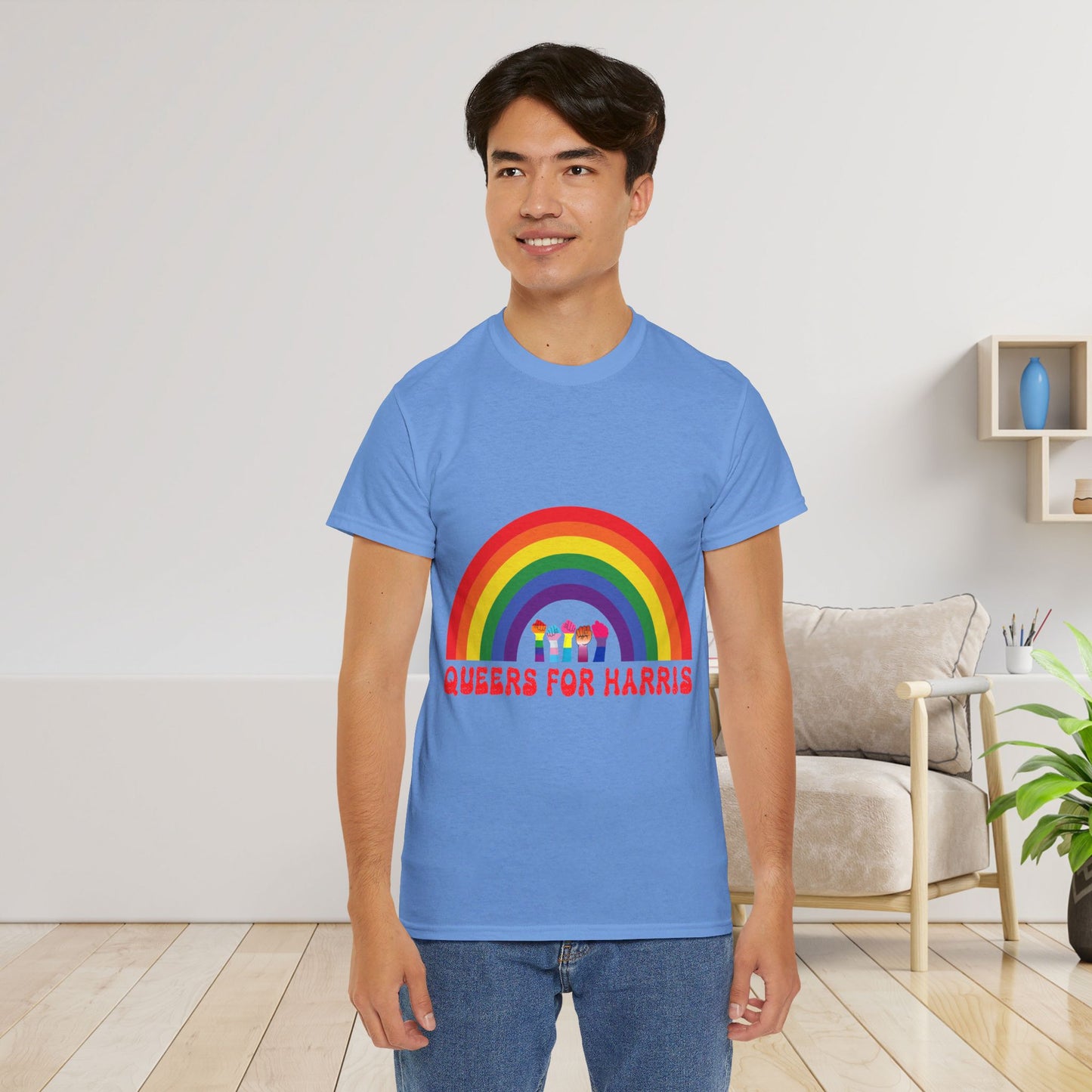 Queers For Harris Shirt- Support LGBTQ Tee-  Democrat Presidential Election T-Shirt