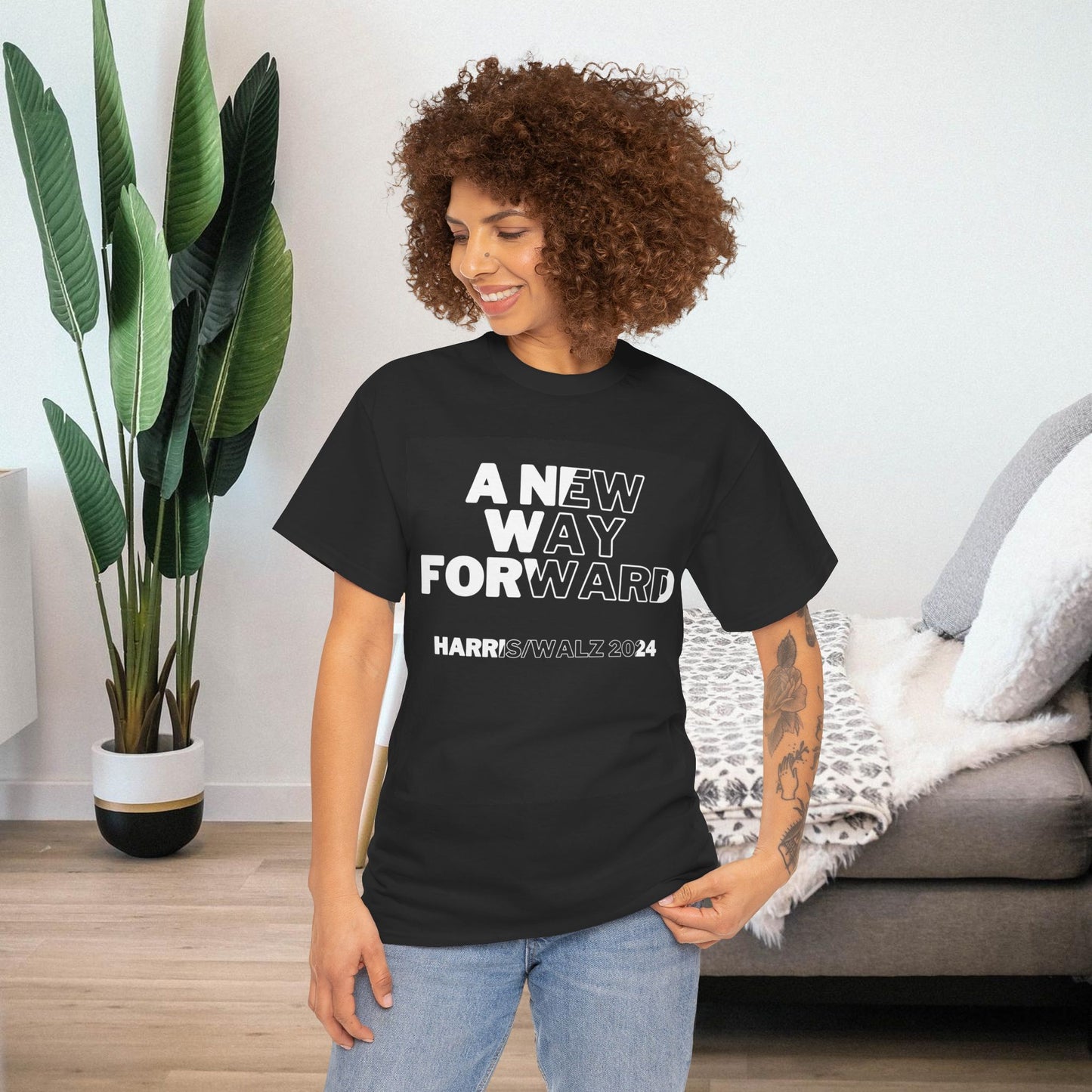 New Way Forward Shirt- We're Not Going Back Tee-  Democrat Presidential Election T-Shirt