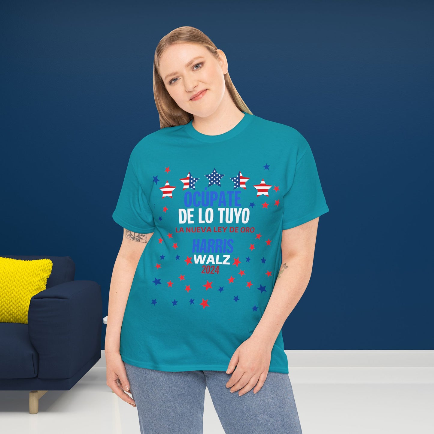 Ocúpate De Lo Tuyo Shirt- Harris/Walz 2024 T-Shirt in Spanish-  Democrat Presidential Election Tee