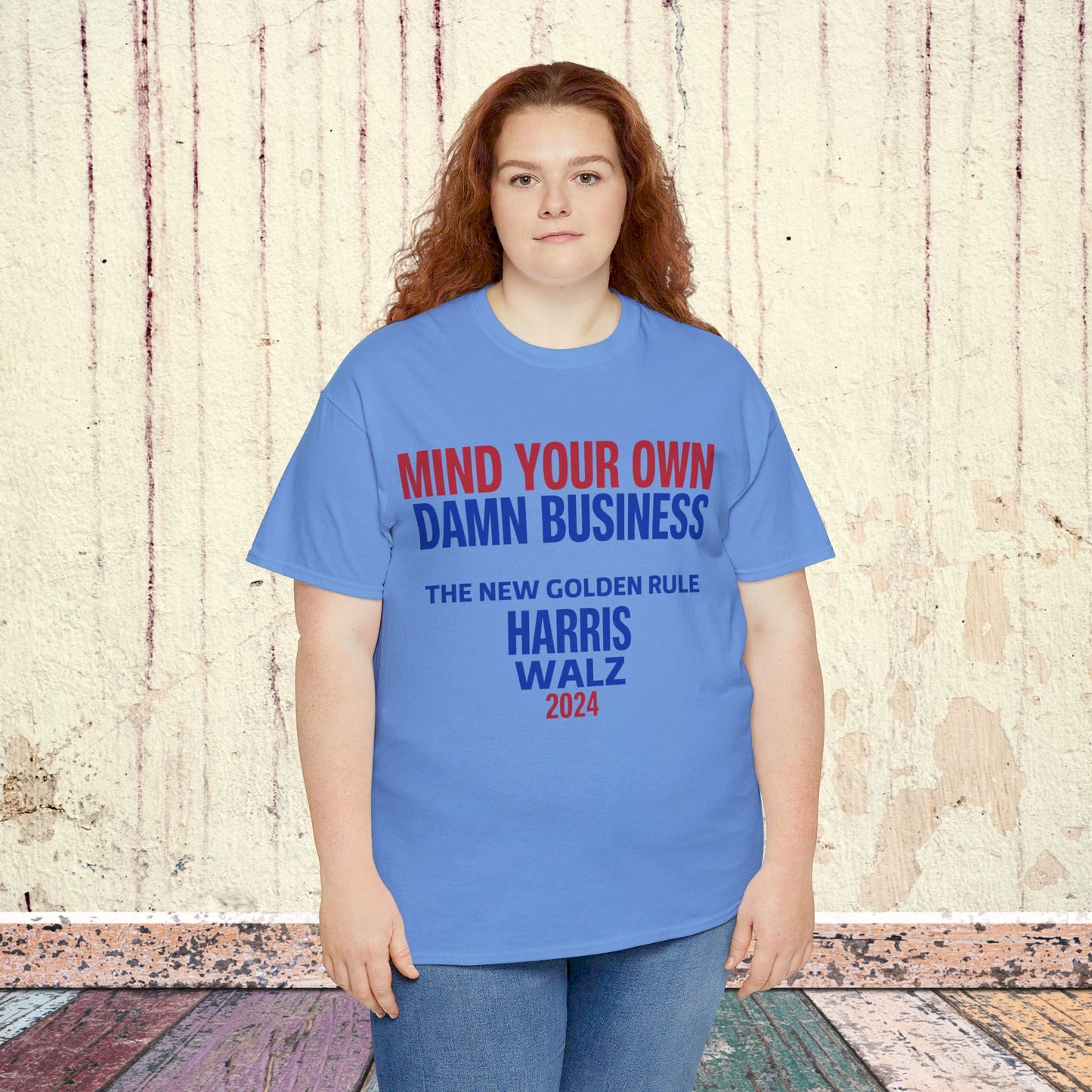 Mind Your Own Damn Business Shirt- Harris Walsh Tee-  Democrat Presidential Election T-Shirt