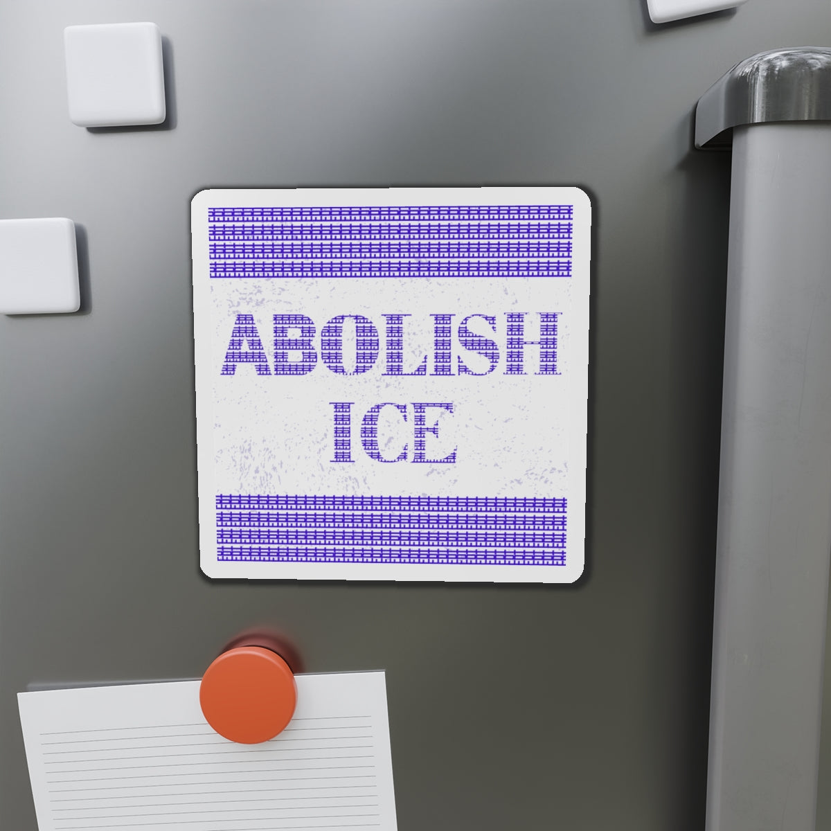 Political Magnet Anti-Trump Merch Abolish ICE Fuck Donald Trump Car Magnet Political FDT Resist Protest Gear Anti-Fascism Democratic Sign