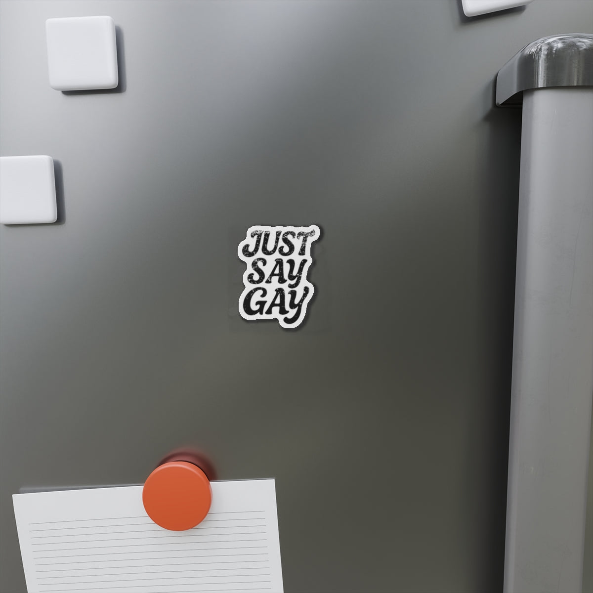 Just Say Gay LGBT Car Magnet for Fridge LGBTQ Magnetic Sign Queer Lesbian Bisexual Transgender Gay Pride Merch LGBTQIA Political Decal