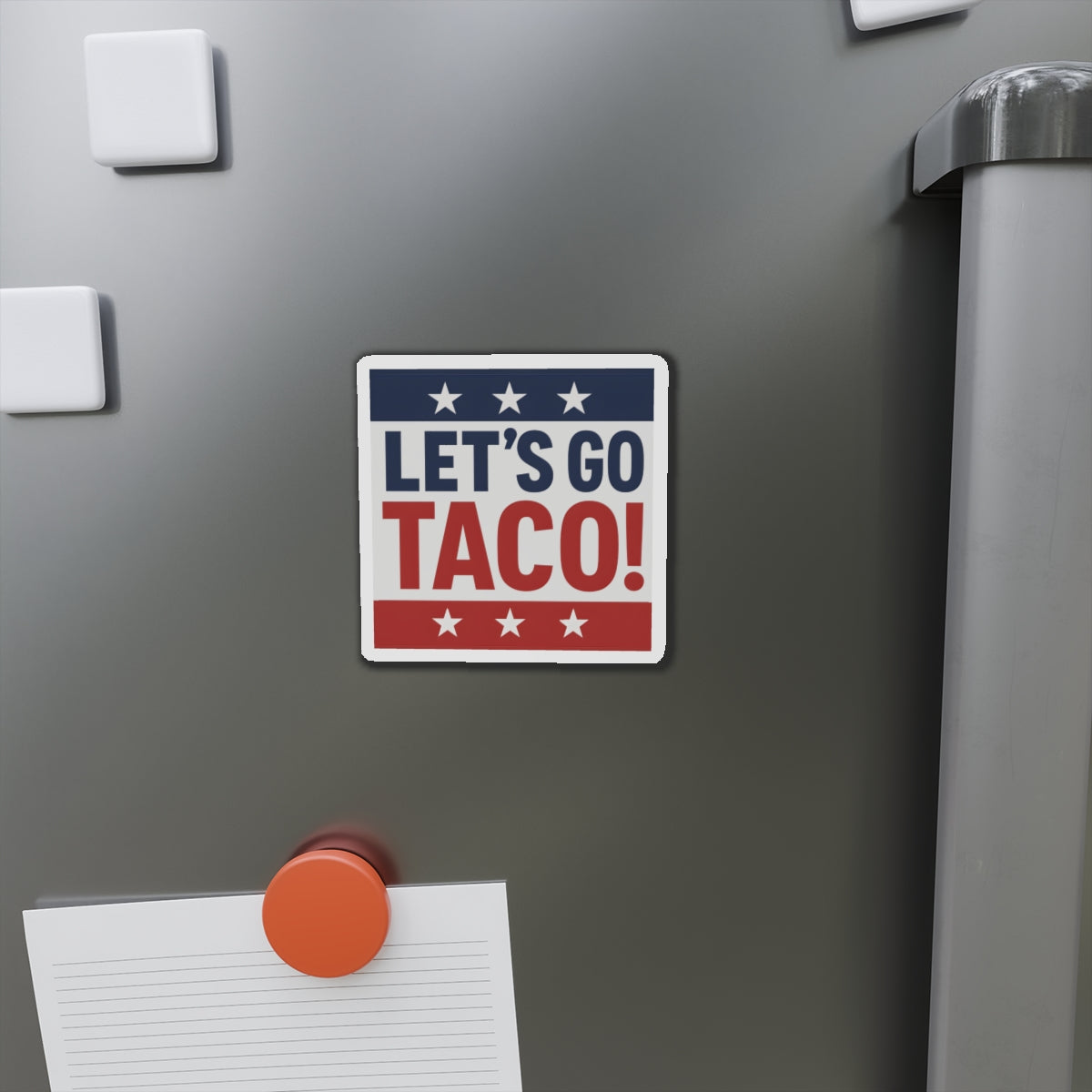 Political Magnet Anti-Trump Merch Let's Go Taco Fuck Donald Trump Car Magnet Political FDT Resist Protest Gear Anti-Fascism Democratic Sign
