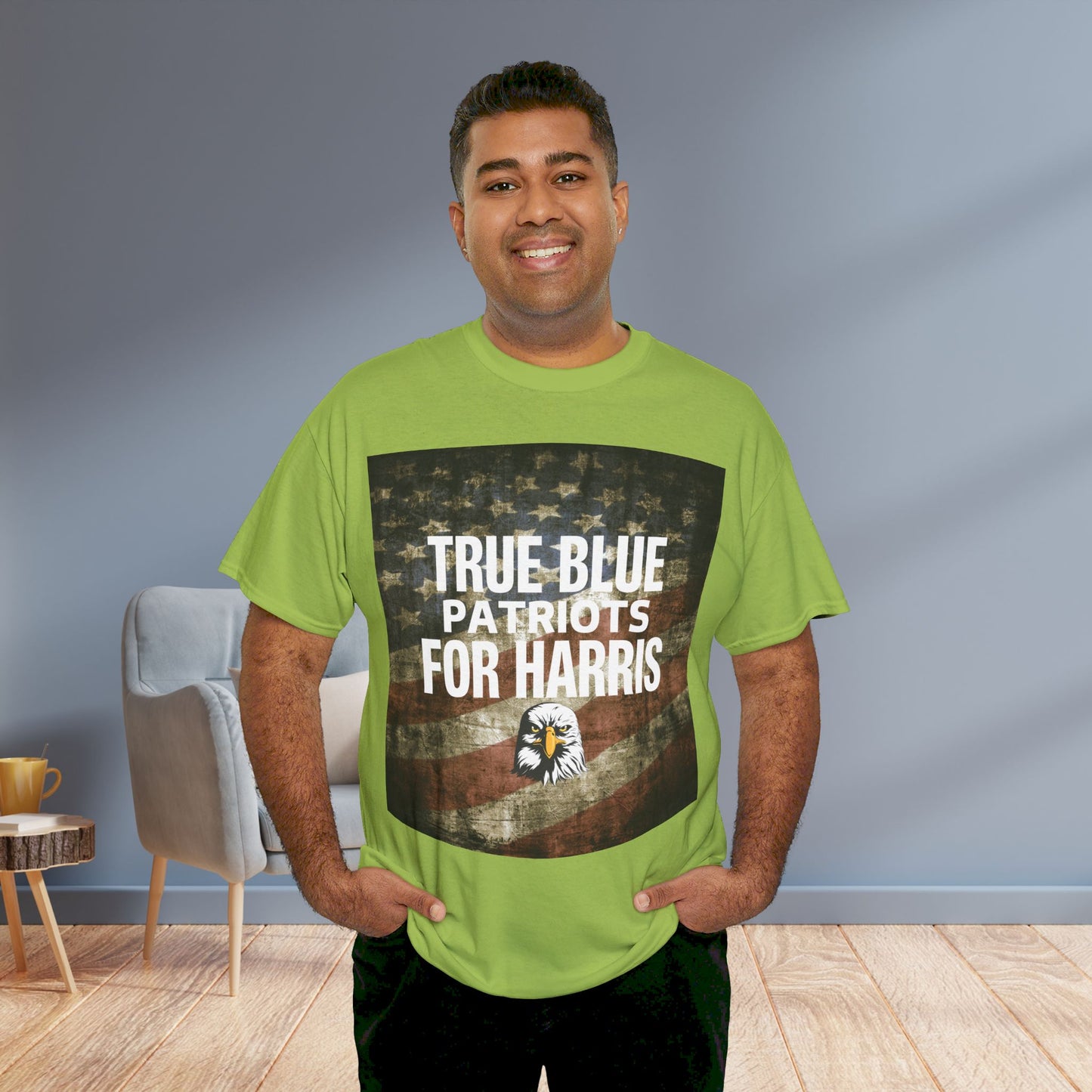 True Blue Patriots for Harris Shirt- Save Democracy Tee- Democrat Presidential Election T-Shirt