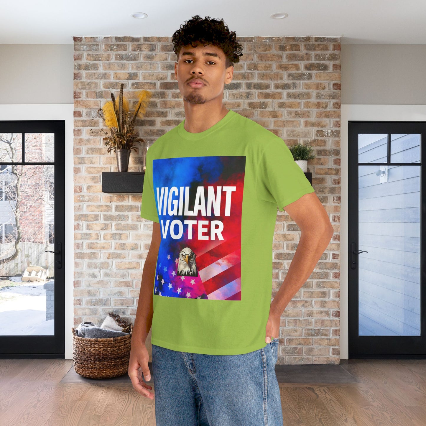 Vigilant Voter Shirt- Vote Blue Save Democracy Tee- Democrat Presidential Election T-Shirt