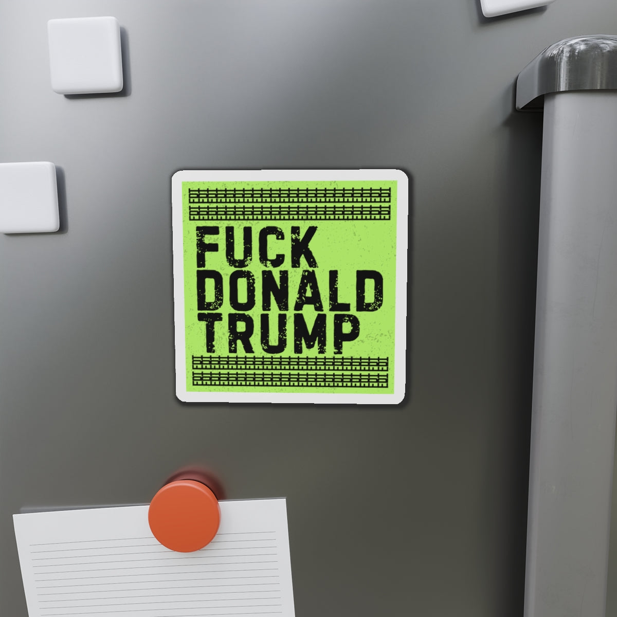 Political Magnet Anti-Trump Merch Foxtrot Delta Tango Fuck Donald Trump Car Magnet Resist Political Decal Protest Activism Gear Anti-Fascism