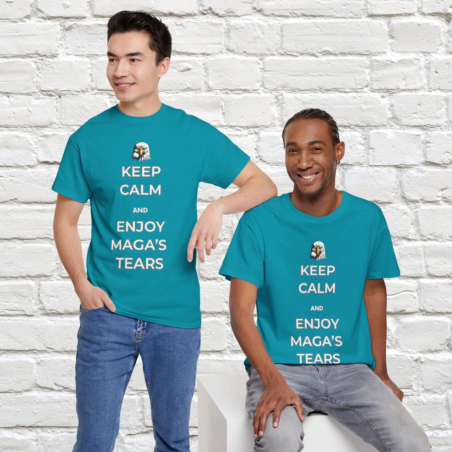 Keep Calm and Enjoy MAGA's Tears Shirt- Harris Walz Tee-  Democrat Presidential Election T-Shirt