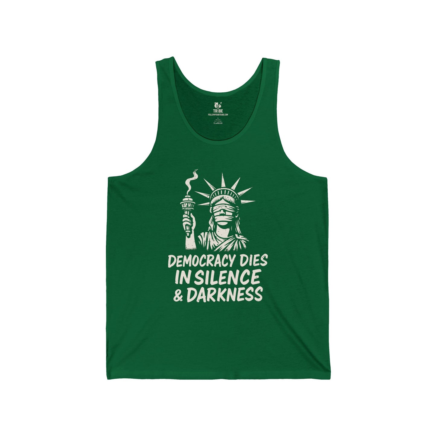 Protest Tank Top Extinguished Liberty Tee Social Justice Shirt Anti-Trump Merch Anti-Fascism Gear Resistance Tank Top Democrat Apparel