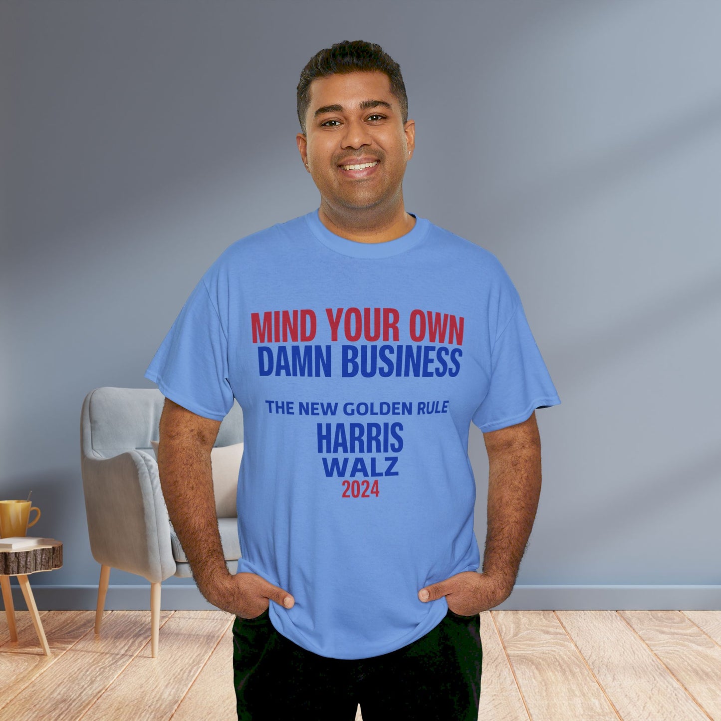 Mind Your Own Damn Business Shirt- Harris Walsh Tee-  Democrat Presidential Election T-Shirt