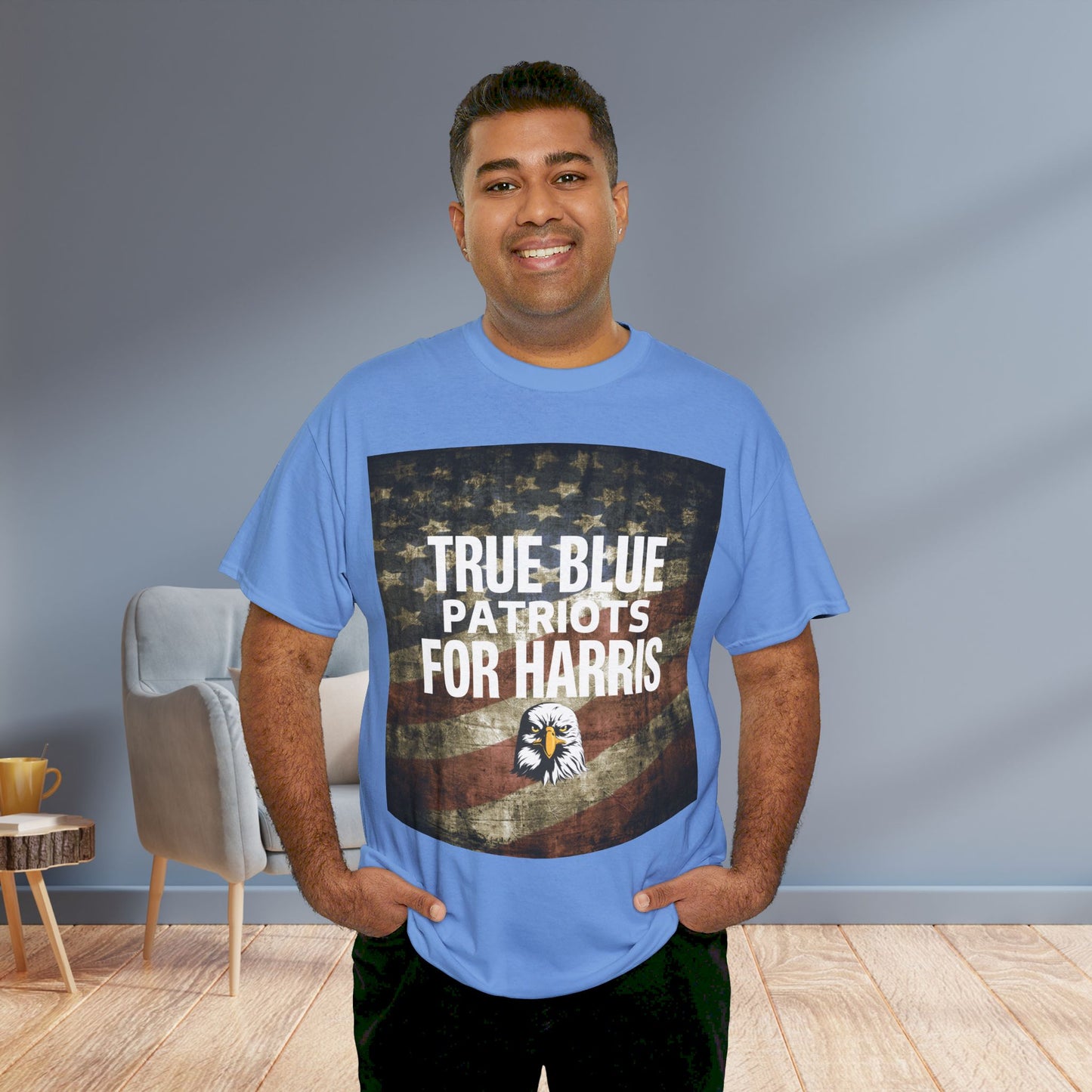 True Blue Patriots for Harris Shirt- Save Democracy Tee- Democrat Presidential Election T-Shirt