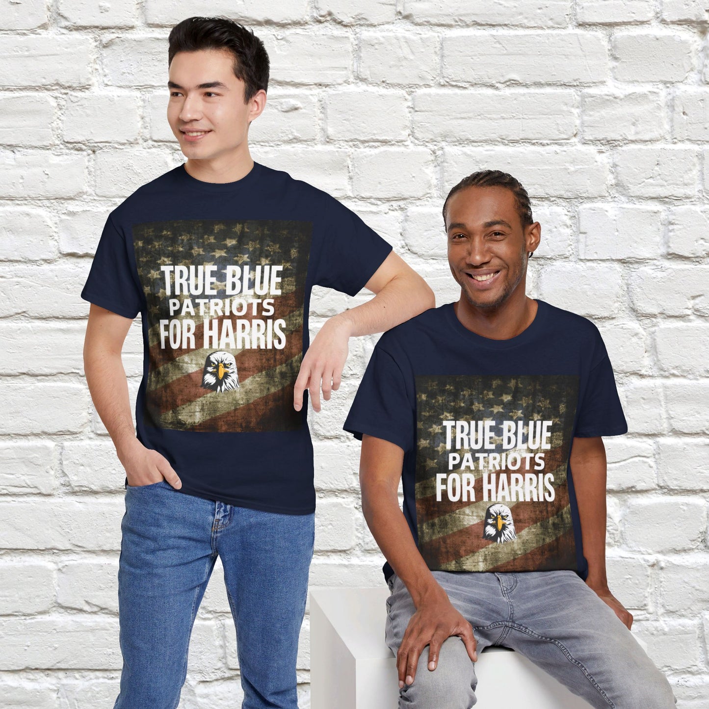 True Blue Patriots for Harris Shirt- Save Democracy Tee- Democrat Presidential Election T-Shirt