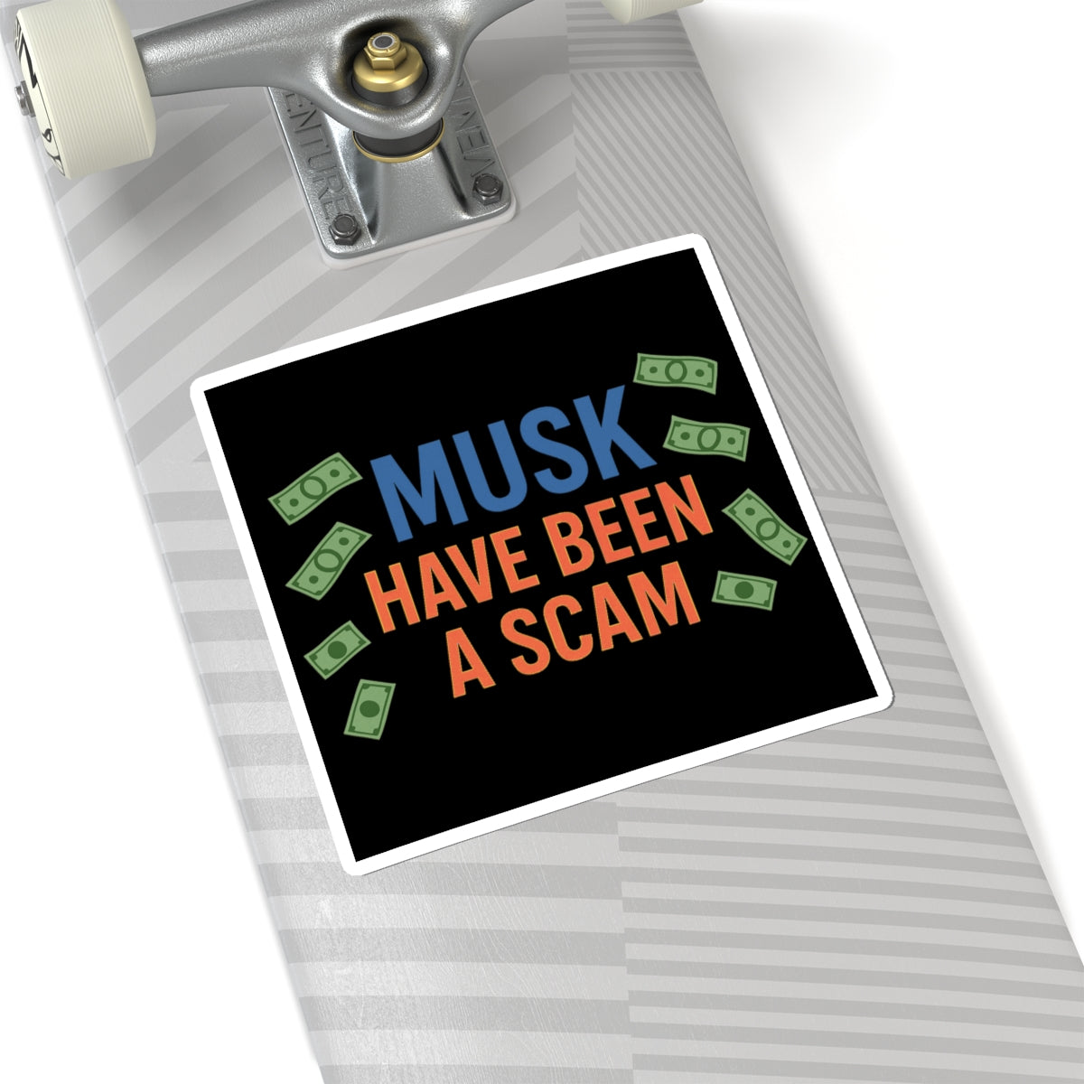 Resist Sticker Elon Musk Have Been A Scam Anti-Trump Merch Political Decal FDT Protest Sticker Activist Anti-Fascism Resistance Decal