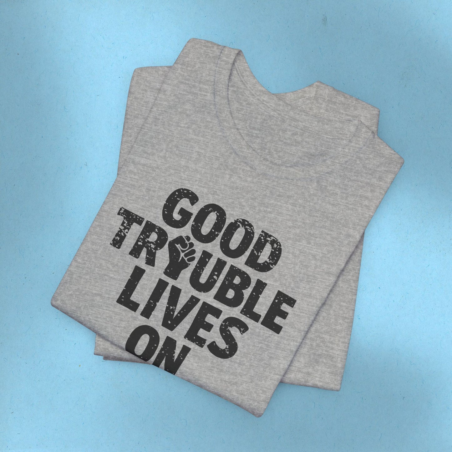 Good Trouble Necessary Trouble Activist T-Shirt John Lewis Tee Social Justice Anti-Trump Ring-Spun Cotton Protest TShirt Express Shipping