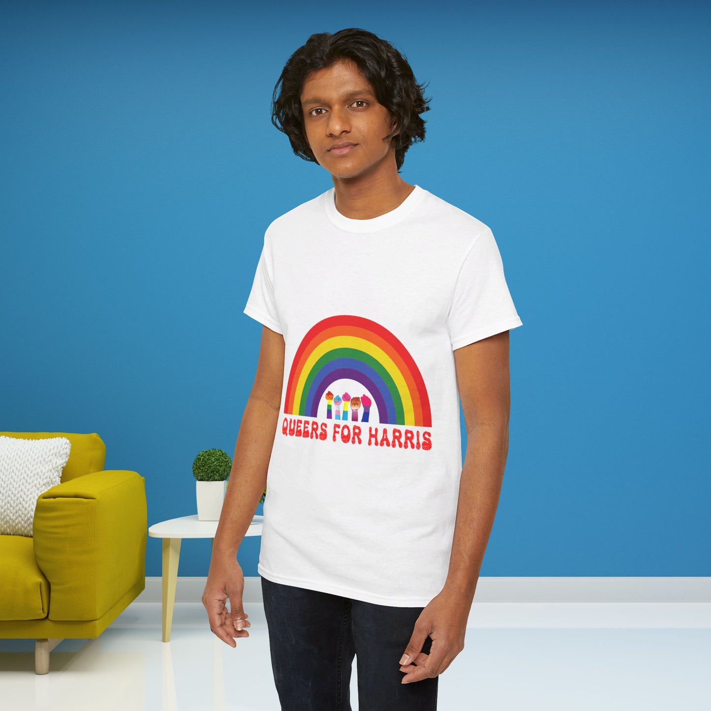 Queers For Harris Shirt- Support LGBTQ Tee-  Democrat Presidential Election T-Shirt