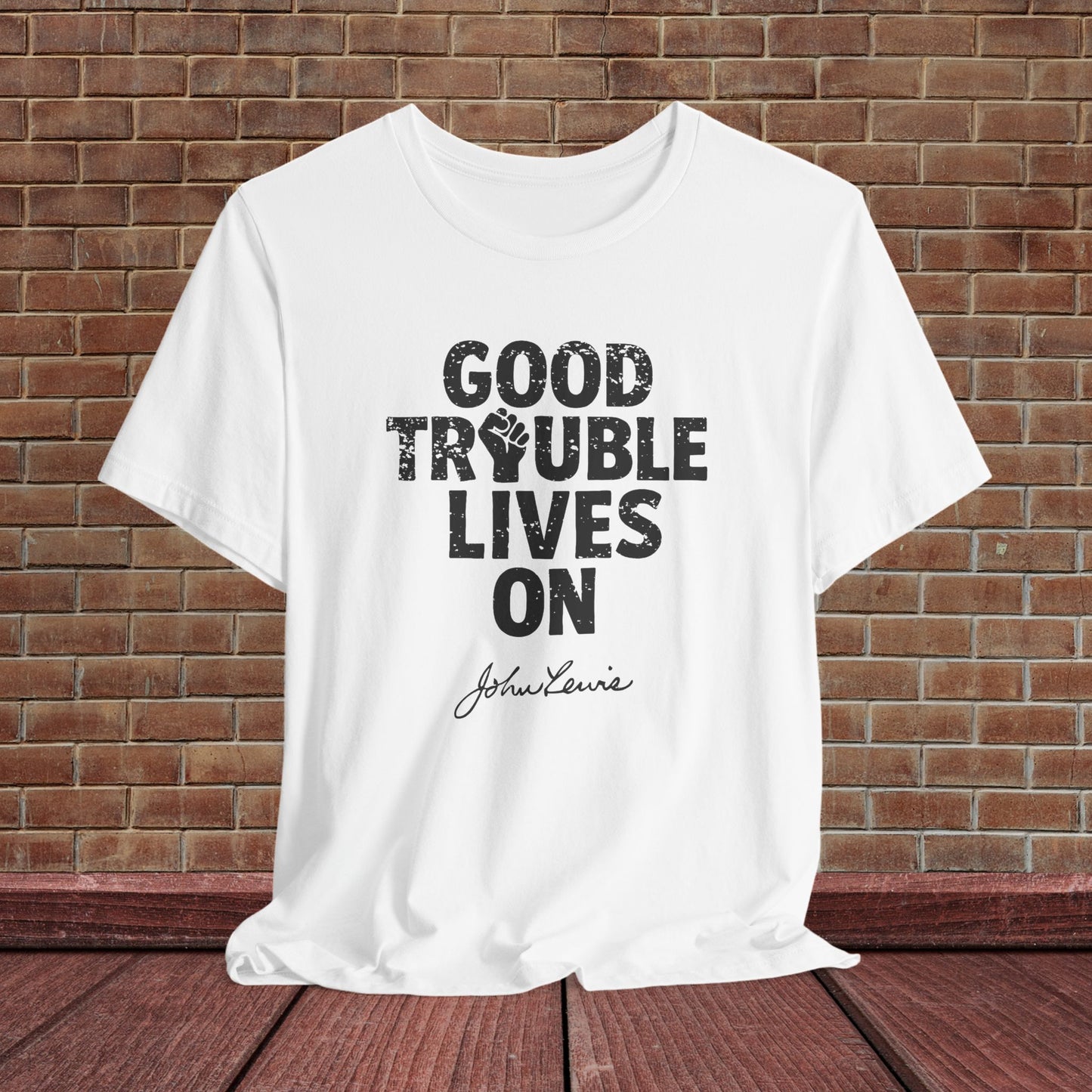 Good Trouble Necessary Trouble Activist T-Shirt John Lewis Tee Social Justice Anti-Trump Ring-Spun Cotton Protest TShirt Express Shipping