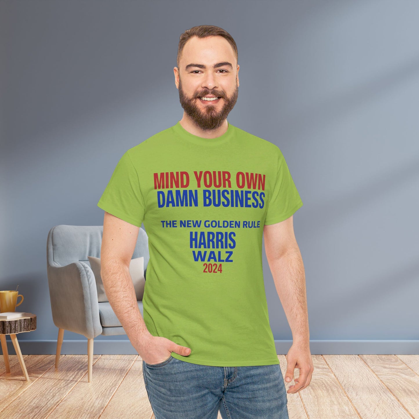 Mind Your Own Damn Business Shirt- Harris Walsh Tee-  Democrat Presidential Election T-Shirt