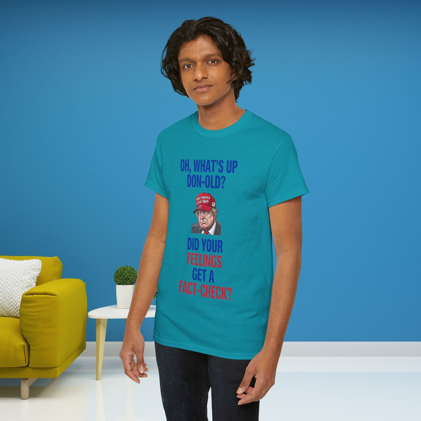 Did Your Feelings Get a Fact-Check? Shirt- Humorous Anti-Fascism Tee-  Democrat Presidential Election T-Shirt