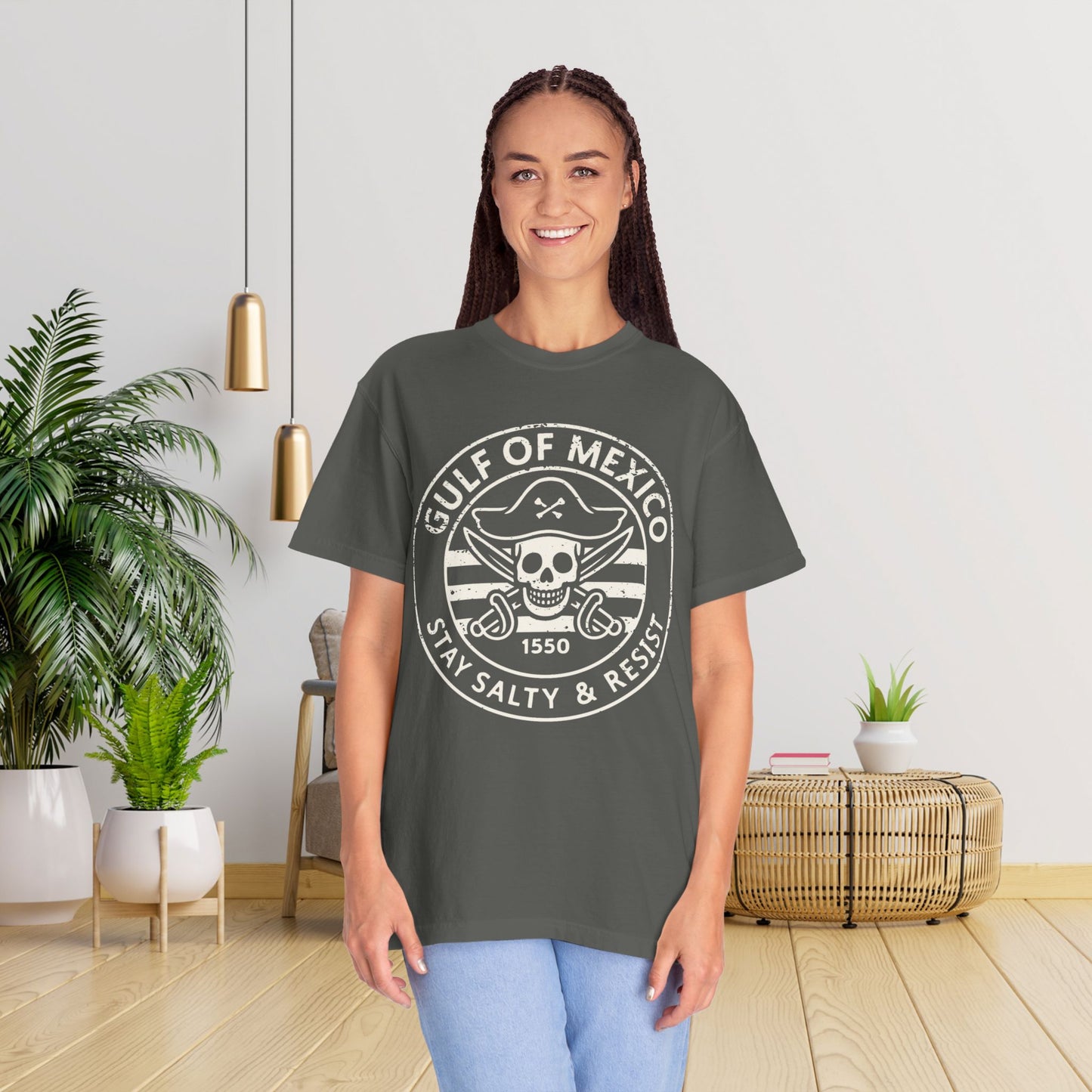 Gulf of Mexico Tee Pirate Resist T-Shirt Social Justice Shirt Comfort Colors Resistance Tee Anti Trump Protest TTshirt Democrat Apparel