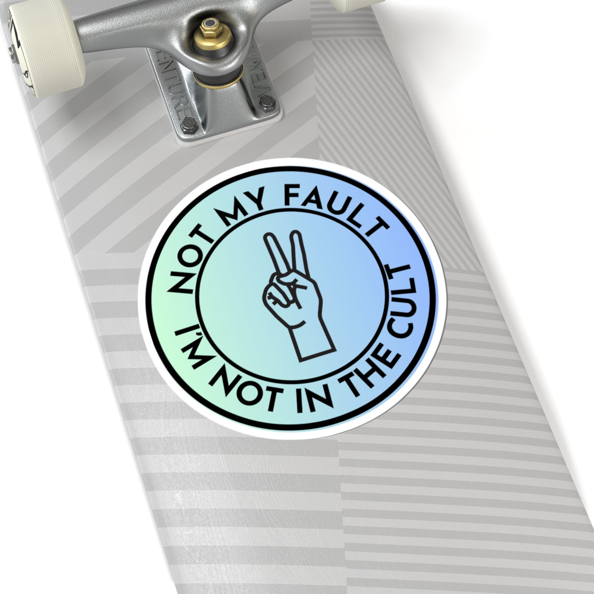 Resist Sticker Anti-Trump Merch Not My Fault I'm Not in the Cult Political Decal FDT Protest Sticker Activist Anti-Fascism Resistance Decal