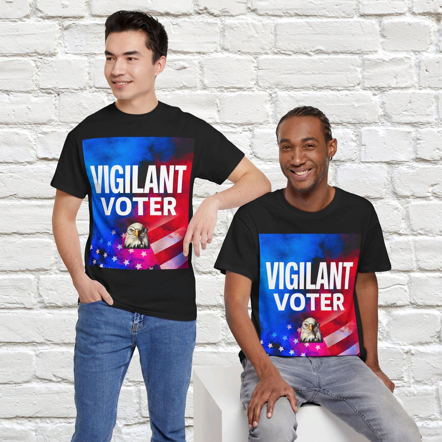 Vigilant Voter Shirt- Vote Blue Save Democracy Tee- Democrat Presidential Election T-Shirt